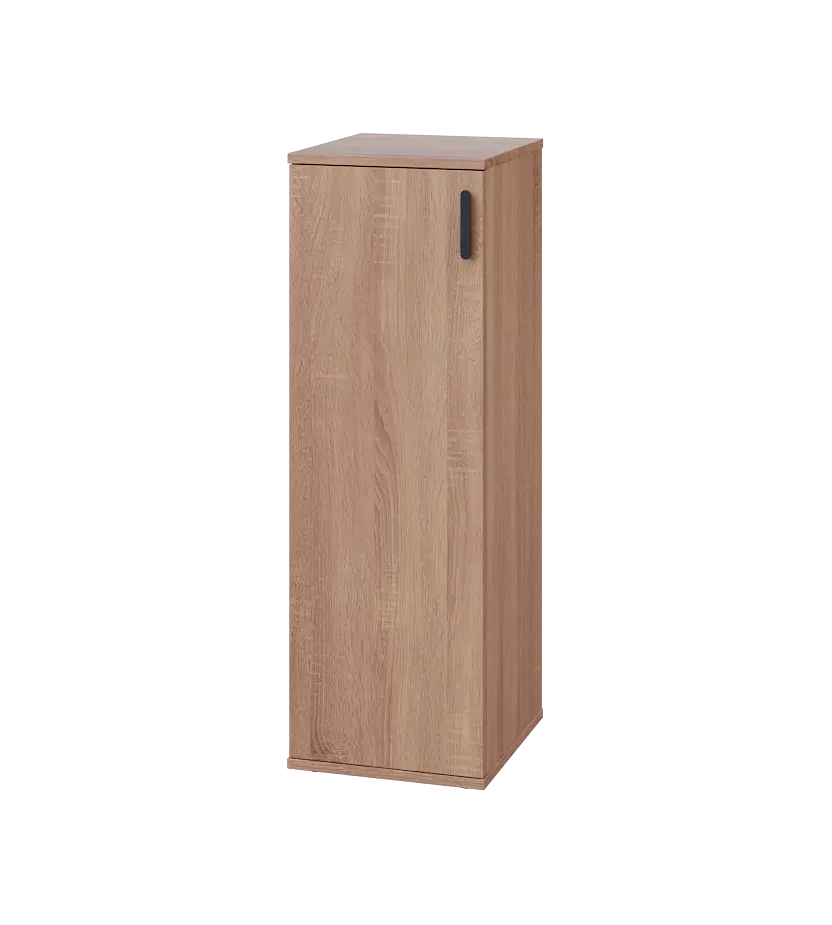 LN 3 - 3D kancelářská skříň, 1-dveřová, levá, 1107x360x400, dub bardolino